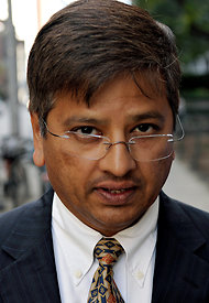 Rajiv Goel was sentenced on conspiracy and and securities fraud charges in New York on Monday.