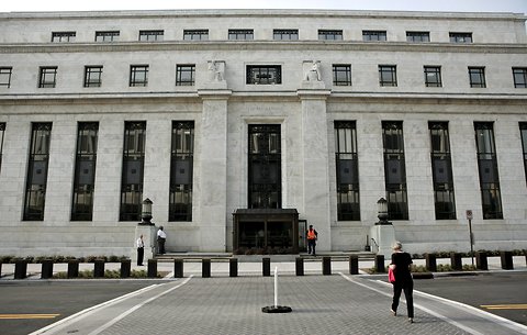 The Federal Reserve building in Washington.