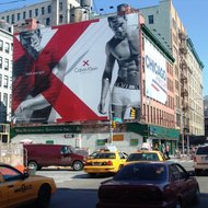 A billboard for Calvin Klein in Manhattan. PVH controls the Calvin Klein jeans and underwear licenses.