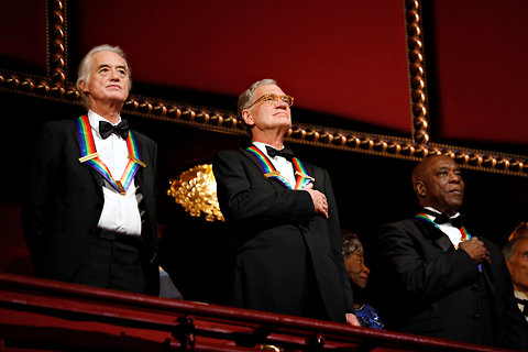 Among those honored at the Kennedy Center in December were Jimmy Page of Led Zeppelin, David Letterman and Buddy Guy.
