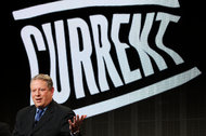 Al Gore, a co-founder of Current TV, which will be shut down by the Qatar-based news organization Al Jazeera.