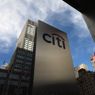 A 'Citi' sign near the bank's headquarters in Manhattan.