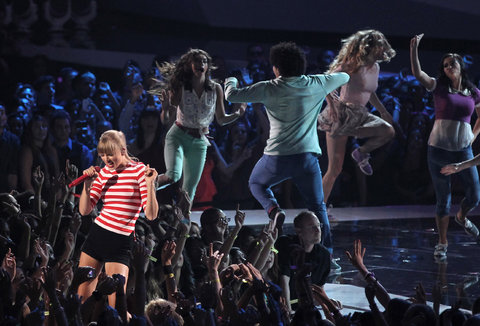 Taylor Swift performed at MTV’s Video Music Awards last year.