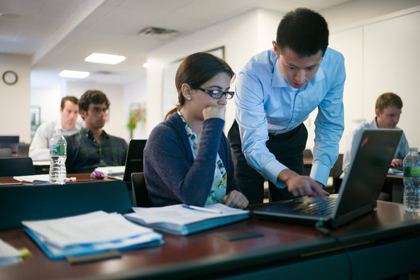 Rick Yuan, an instructor at Training The Street, with Daniella Aryeh.