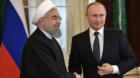 March 28, 2017. Russian President Vladimir Putin and President of the Islamic Republic of Iran Hassan Rouhani. © Aleksey Nikolskyi