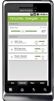 Tendril Energize allows homeowners to manage energy usage remotely.