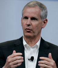 Charles W. Ergen, Dish Network's chairman, said a merger with Sprint would benefit consumers by bundling services.