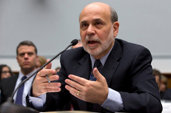 Ben Bernanke, chairman of the Federal Reserve, at a House panel last month.