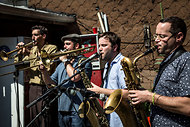 The band Antibalas records on Daptone, a record label that is part of a trade mission to Asia.