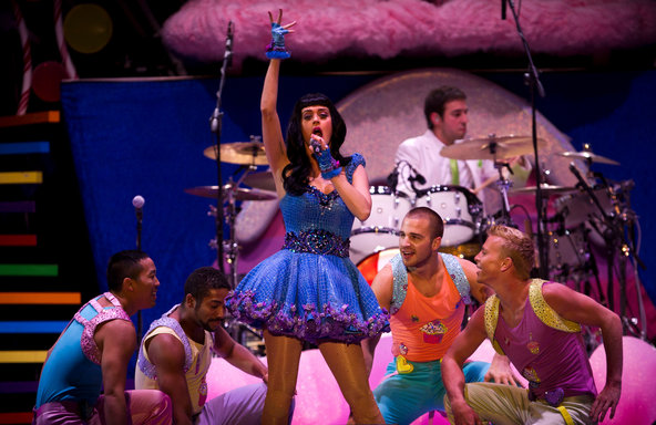 Katy Perry, an artist with EMI, which was sold last year, performing in Buenos Aires.