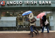 A branch of Anglo Irish Bank in Belfast, Northern Ireland.