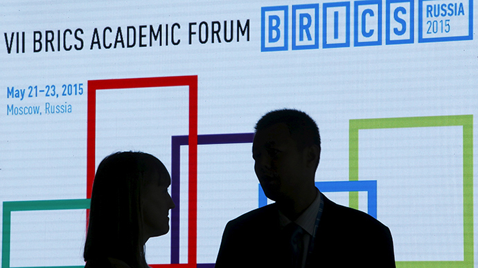 Participants speak during the 7th BRICS Academic Forum in Moscow, Russia, May 22, 2015 (Reuters / Sergei Karpukhin)