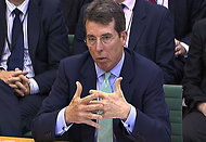 Robert E. Diamond Jr. on Wednesday before a British parliamentary committee investigating the role of Barclays in a rate-manipulation scandal.
