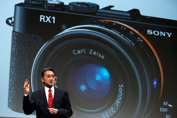 Kazuo Hirai, chief of Sony, at a corporate strategy presentation in Tokyo on Wednesday.
