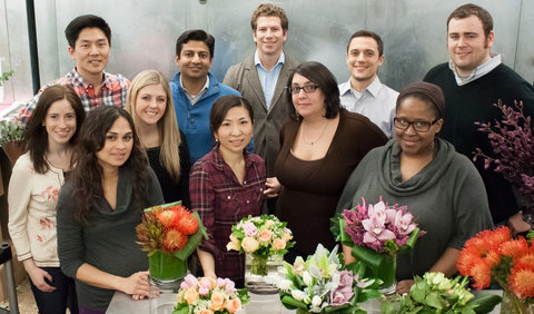 H.Bloom's New York team, including co-founders Sonu Panda and Bryan Burkhart (back row, second and third from the left).