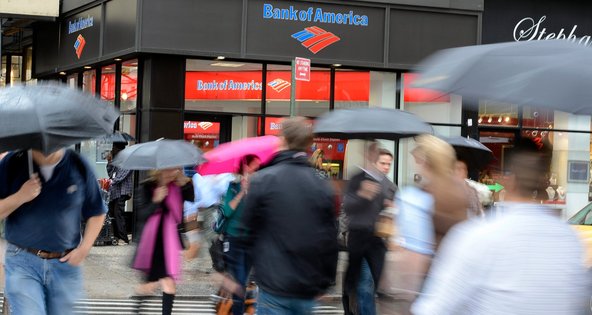 A Bank of America branch in Manhattan.