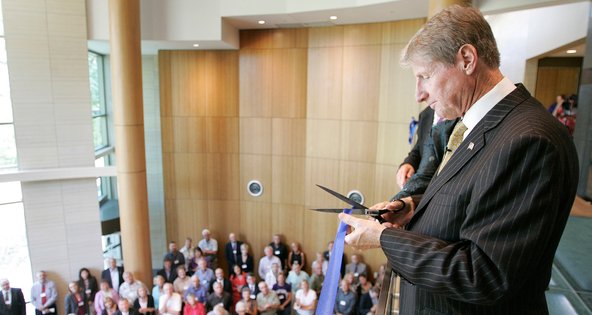 Russell Wasendorf in 2009 at the Cedar Falls headquarters of the Peregrine Financial Group.