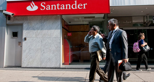 A branch of Banco Santander in Mexico City in 2010.