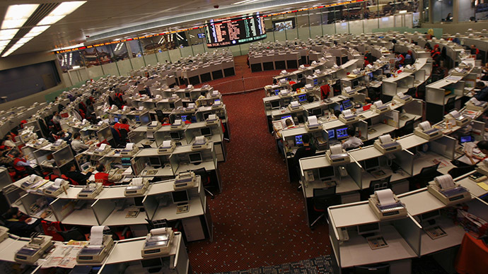 A general view of the Hong Kong Stock Exchange trading hall. (Reuters / Bobby Yip)