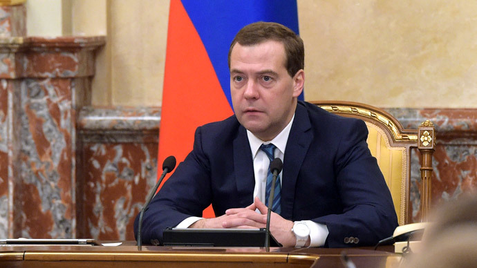 Russian Prime Minister Dmitry Medvedev.(RIA Novosti / Alexander Astafyev)