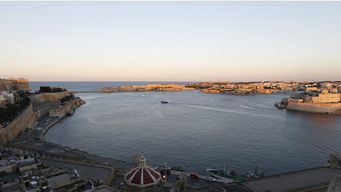 A ship sails in Valletta's Grand Harbour. (Reuters/Darrin Zammit Lupi)