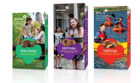 Boxes of Girl Scout cookies sold in 2012.