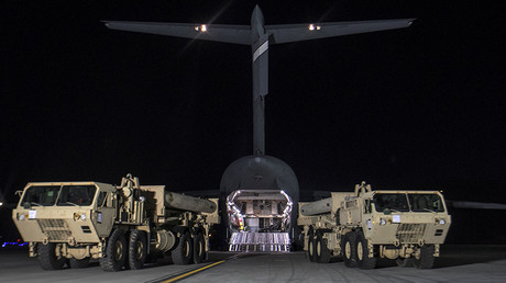 THAAD interceptors arrive at Osan Air Base in Pyeongtaek, South Korea, March 7, 2017 © HO