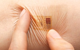 Stretchable electronics will be able to measure heart rate, brain activity, body temperature and hydration levels.