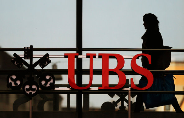 The Swiss bank UBS in Zurich.