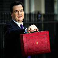 George Osborne, Britain's Chancellor of the Exchequer, displayed the 2011 budget.