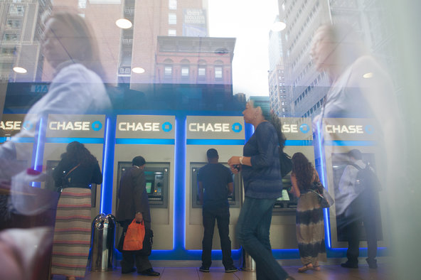 A branch of JPMorgan Chase in New York.