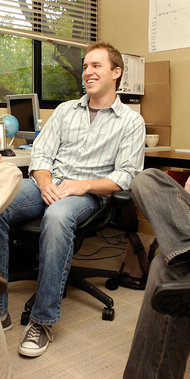 From left, Paul Buchheit, Bret Taylor and Jim Norris, in 2007. They created FriendFeed, a service they sold to Facebook in 2009.