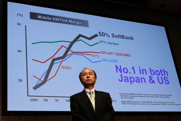 Masayoshi Son, the chief of SoftBank, the Japanese telecommunications company.