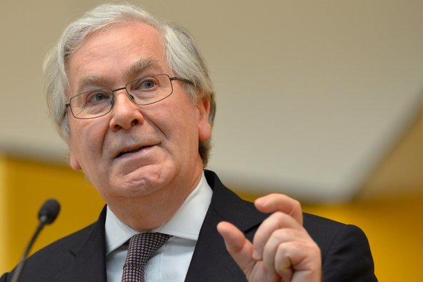 Mervyn King, the departing governor of the Bank of England.
