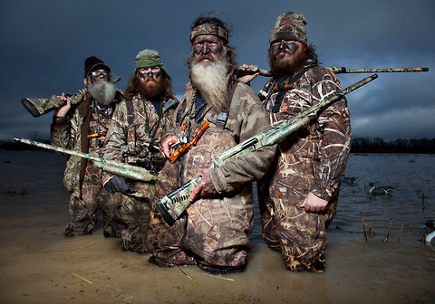 The Robertsons, a duck-hunting family that is the subject of the TV series 