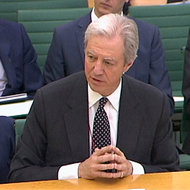 Marcus Agius, testifying to lawmakers in London, has agreed to resign as Barclays' chairman.