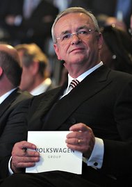 Martin Winterkorn, on Wednesday at the preview event for the VW Group.