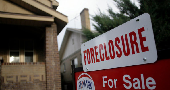 Foreclosure notices hit a record high in 2007, driven up by problems with subprime mortgages.