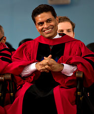 Fareed Zakaria in May at Harvard University, where he received an honorary degree.