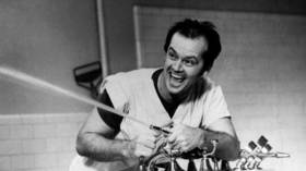 Actor Jack Nicholson in a scene from the film One Flew Over the Cuckoo's Nest. USA, 1975 © Getty Images